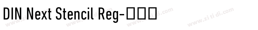 DIN Next Stencil Reg字体转换